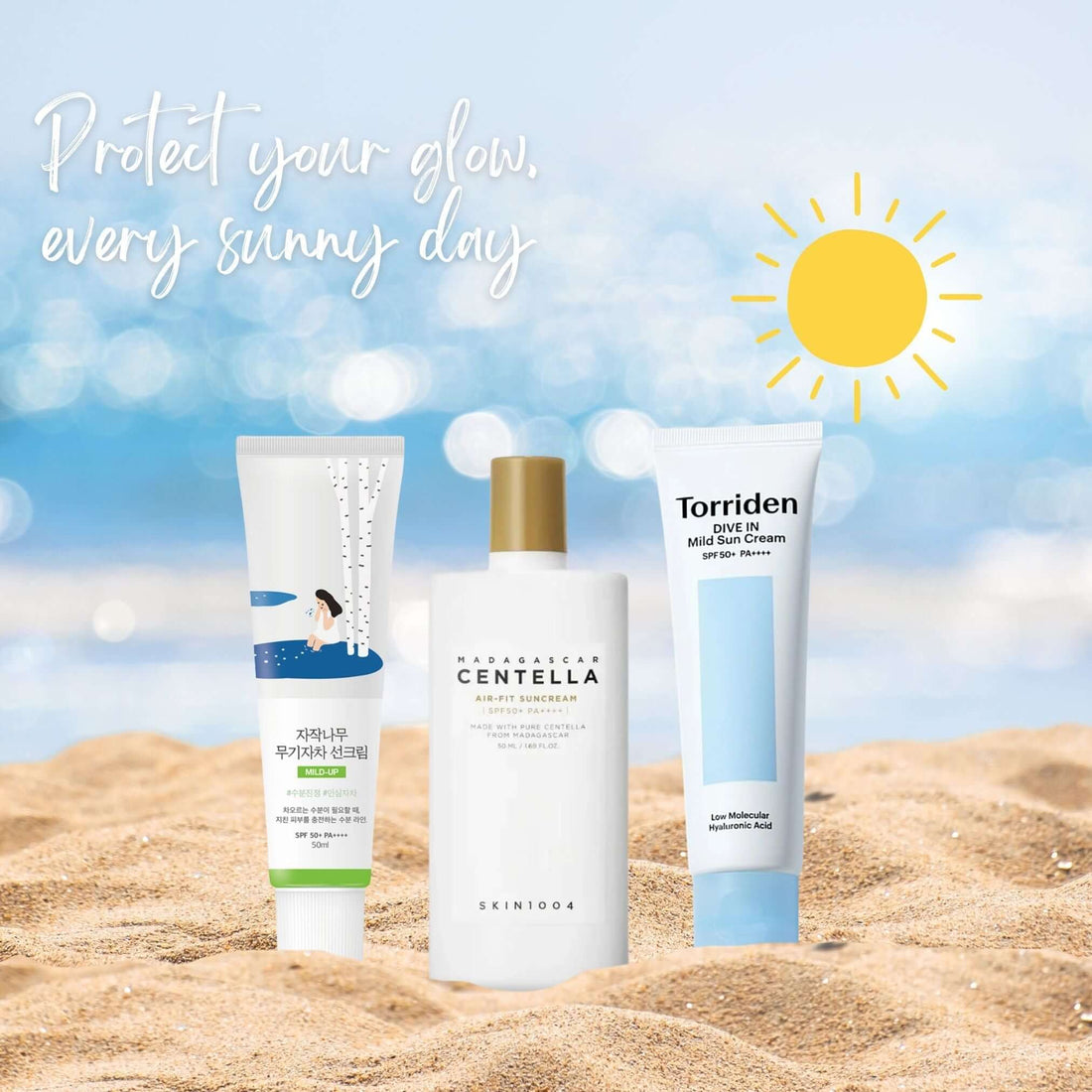 korean suncreen no white cast at vgle studios, vgle skincare