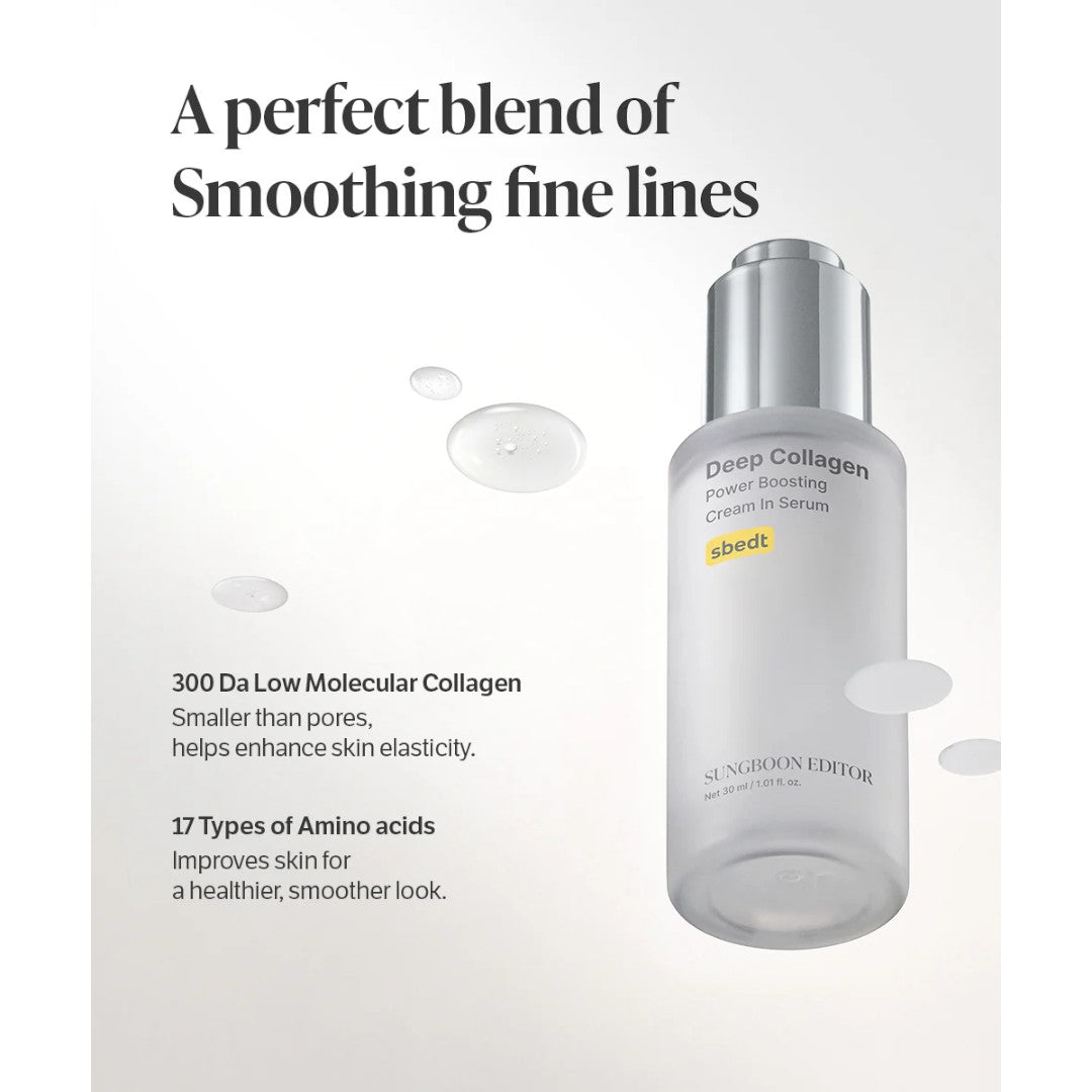 SUNGBOON EDITOR Deep Collagen Power Boosting Cream In Serum 30ml SUNGBOON EDITOR