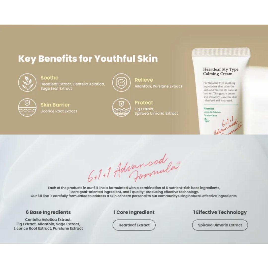 AXIS-Y Heartleaf My-Type Calming Cream 60ml | VGLE Beauty Canada