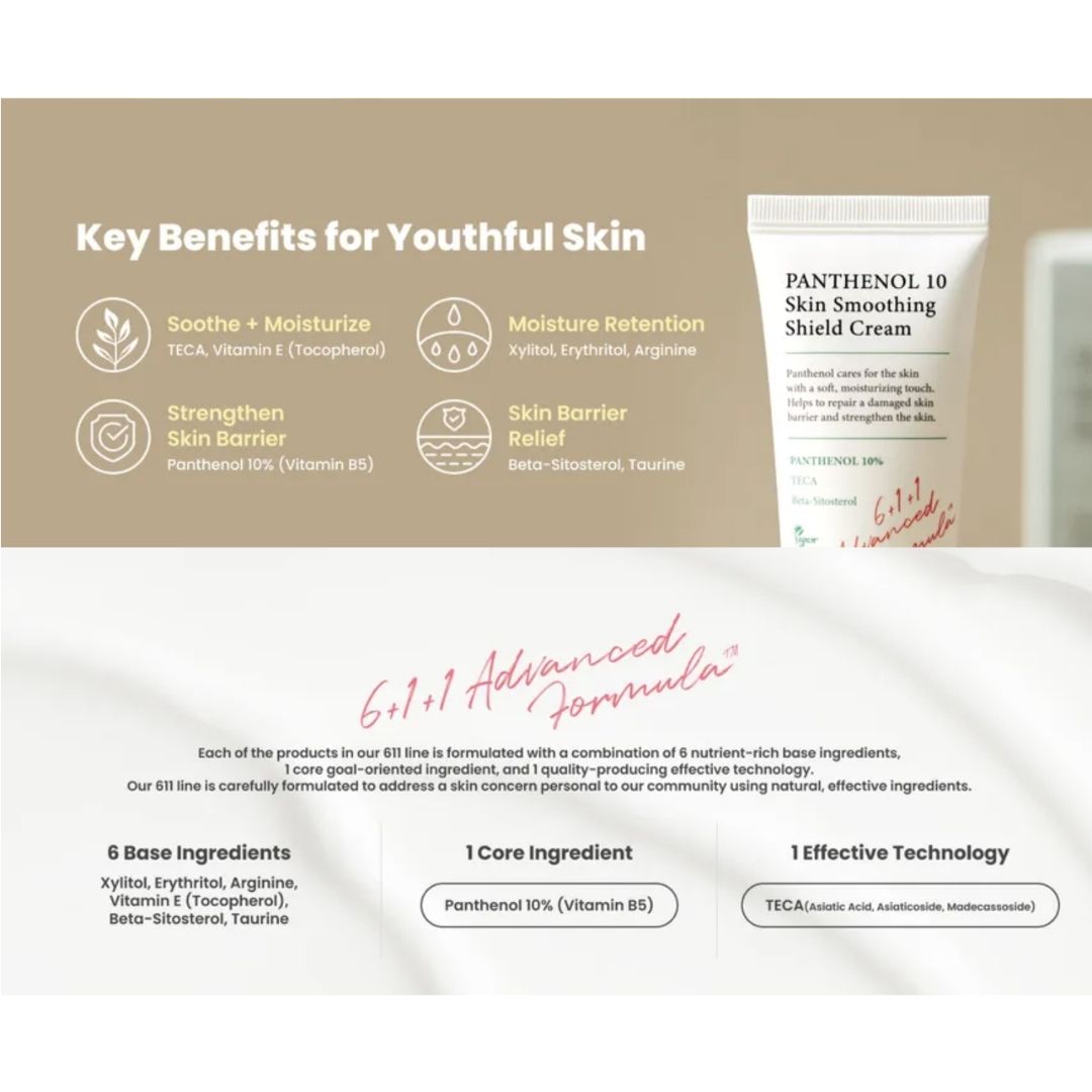 AXIS-Y Panthenol 10 Skin Smoothing Shield Cream 50ml | VGLE Beauty Canada