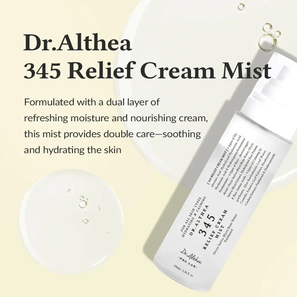Dr. Althea 345 Relief Cream Mist 100ml | VGLE Beauty Canada