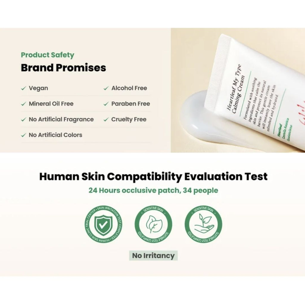 AXIS-Y Heartleaf My-Type Calming Cream 60ml | VGLE Beauty Canada