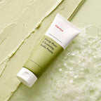 ma:nyo Purifying Cleansing Soda Foam 150ml in a green tube with bubbles, ideal for deep cleansing and refreshing skin.