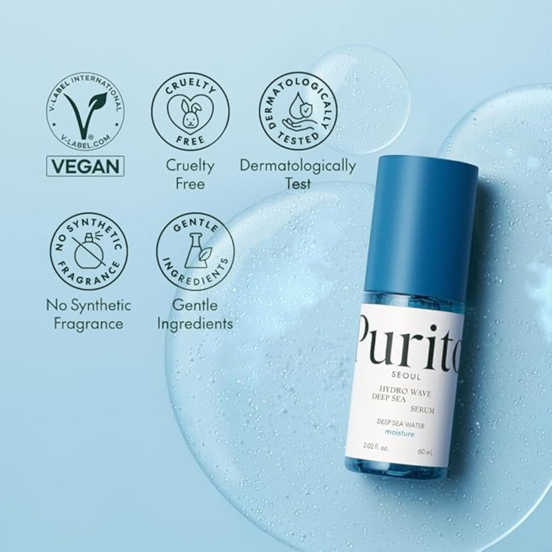 Purito Hydro Wave Deep Sea Serum 60ml | VGLE Beauty Canada