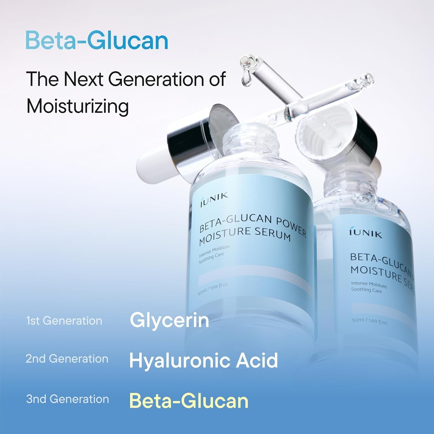 IUNIK Beta Glucan Power Moisture Serum 50ml | VGLE Beauty Canada
