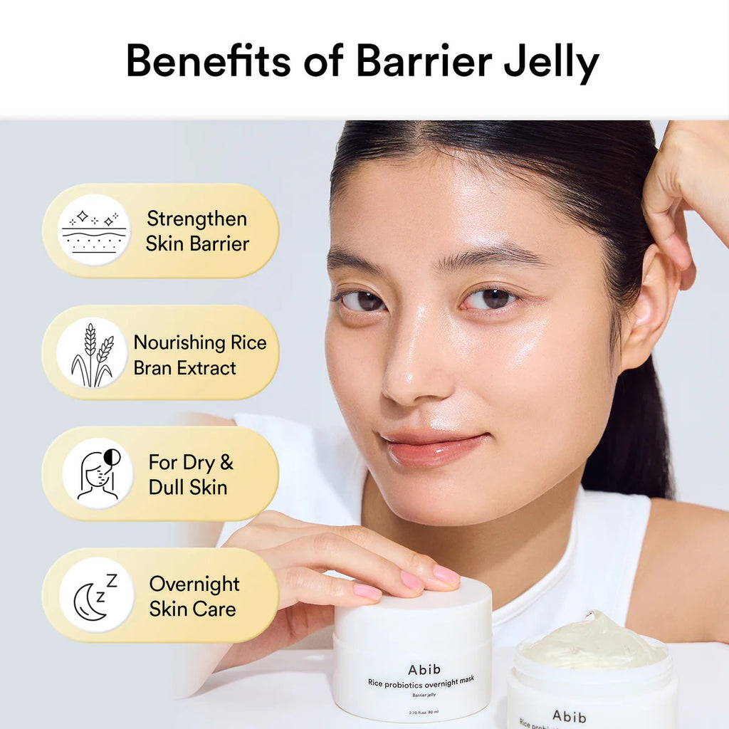 Abib Rice Probiotics Overnight Mask - Barrier Jelly 80ml