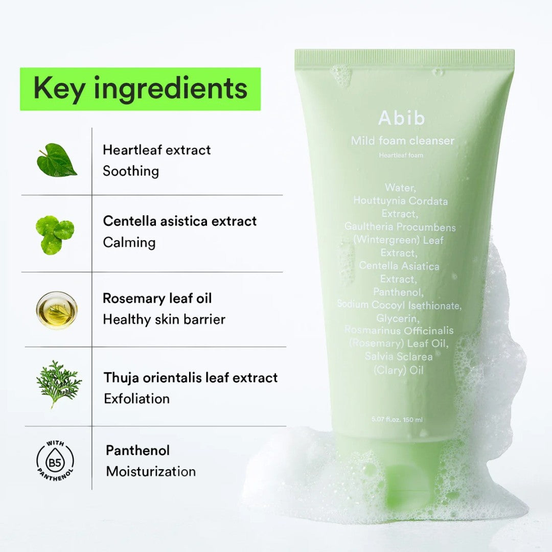Abib Foam Cleanser Heartleaf Foam (2 Sizes)