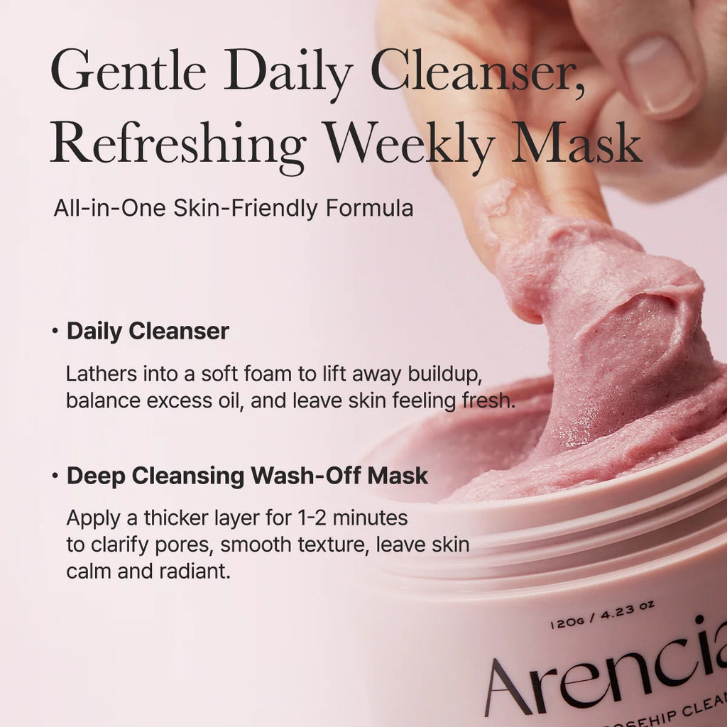 Arencia Fresh Rosehip Rice Mochi Cleanser Arencia