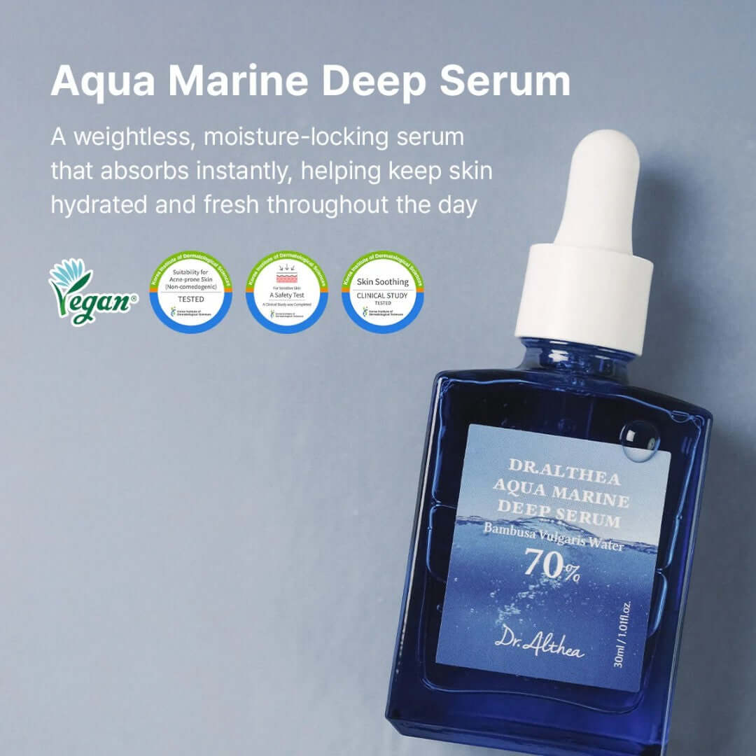 Dr. Althea Aqua Marine Deep Serum 30ml - lightweight moisture-locking serum for skin hydration
