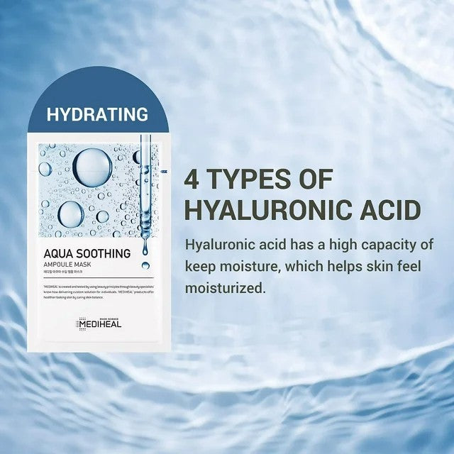 MEDIHEAL Aqua Soothing Ampoule Mask 25ml | VGLE Beauty Canada