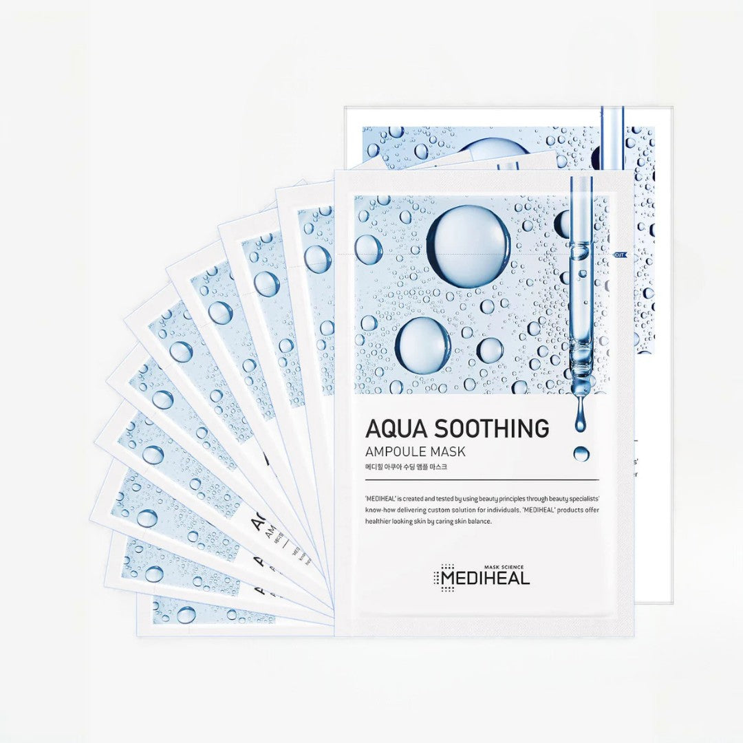 Mediheal Aqua Soothing Ampoule Mask 25ml - 1 BOX / 10 PCS MEDIHEAL