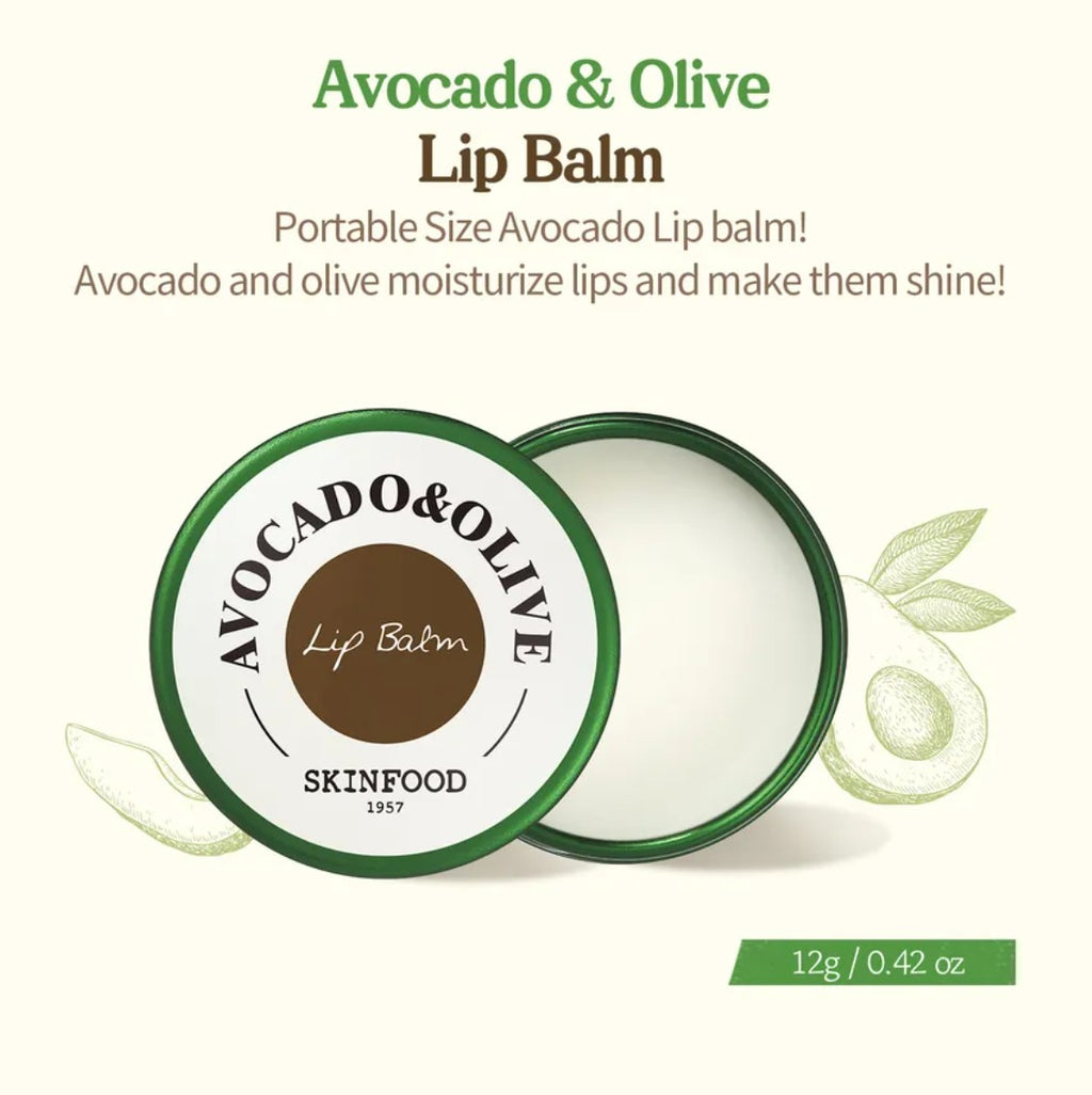 SKINFOOD Avocado & Olive Lip Balm 12g | VGLE Beauty Canada