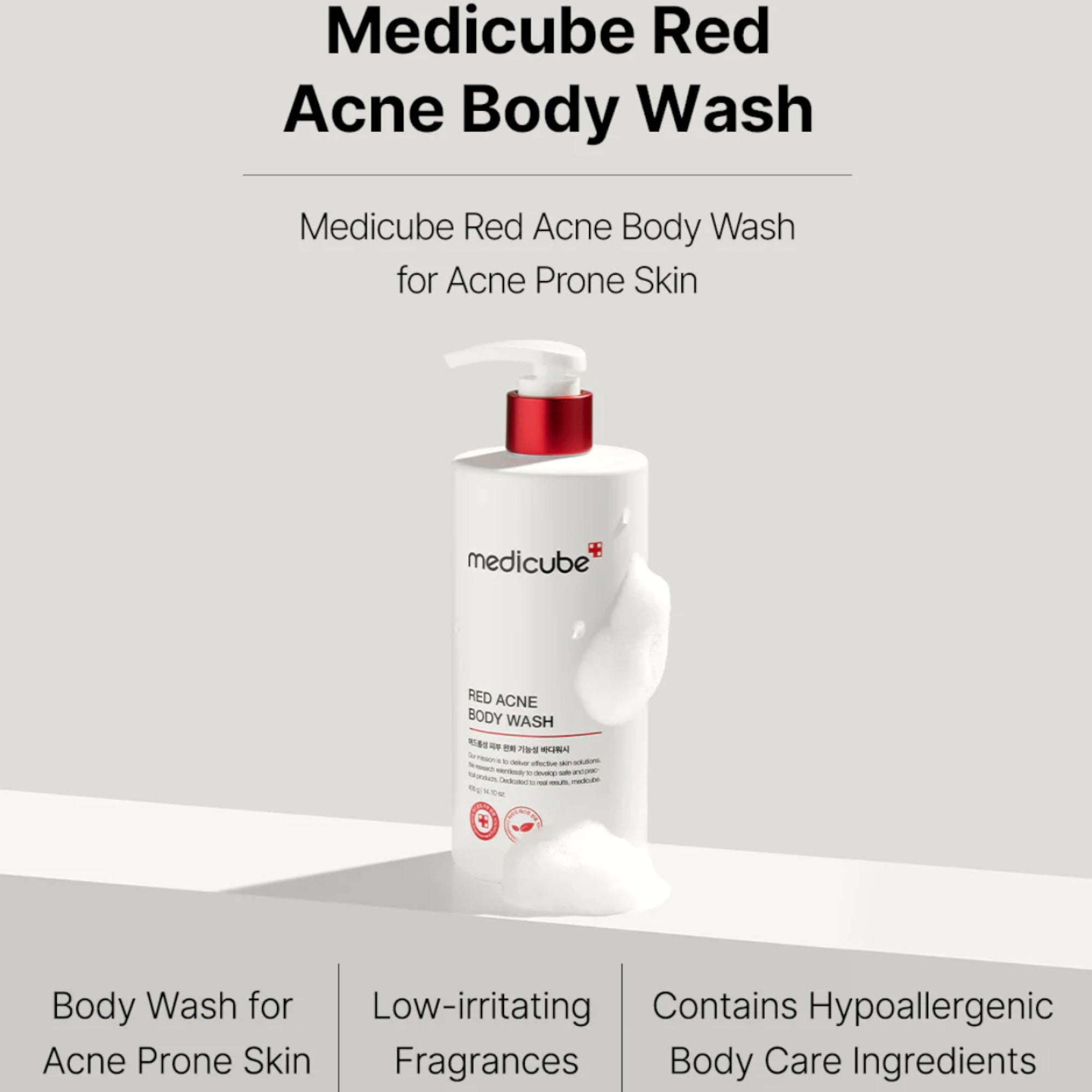 medicube Red Acne Body Wash 2.0 400g | VGLE Beauty Canada