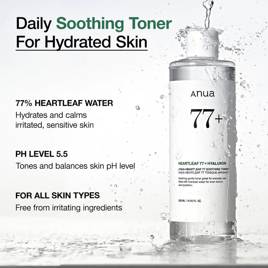 Anua Heartleaf 77 Soothing Toner – skincare | Korean Skincare Canada - VGLE Beauty