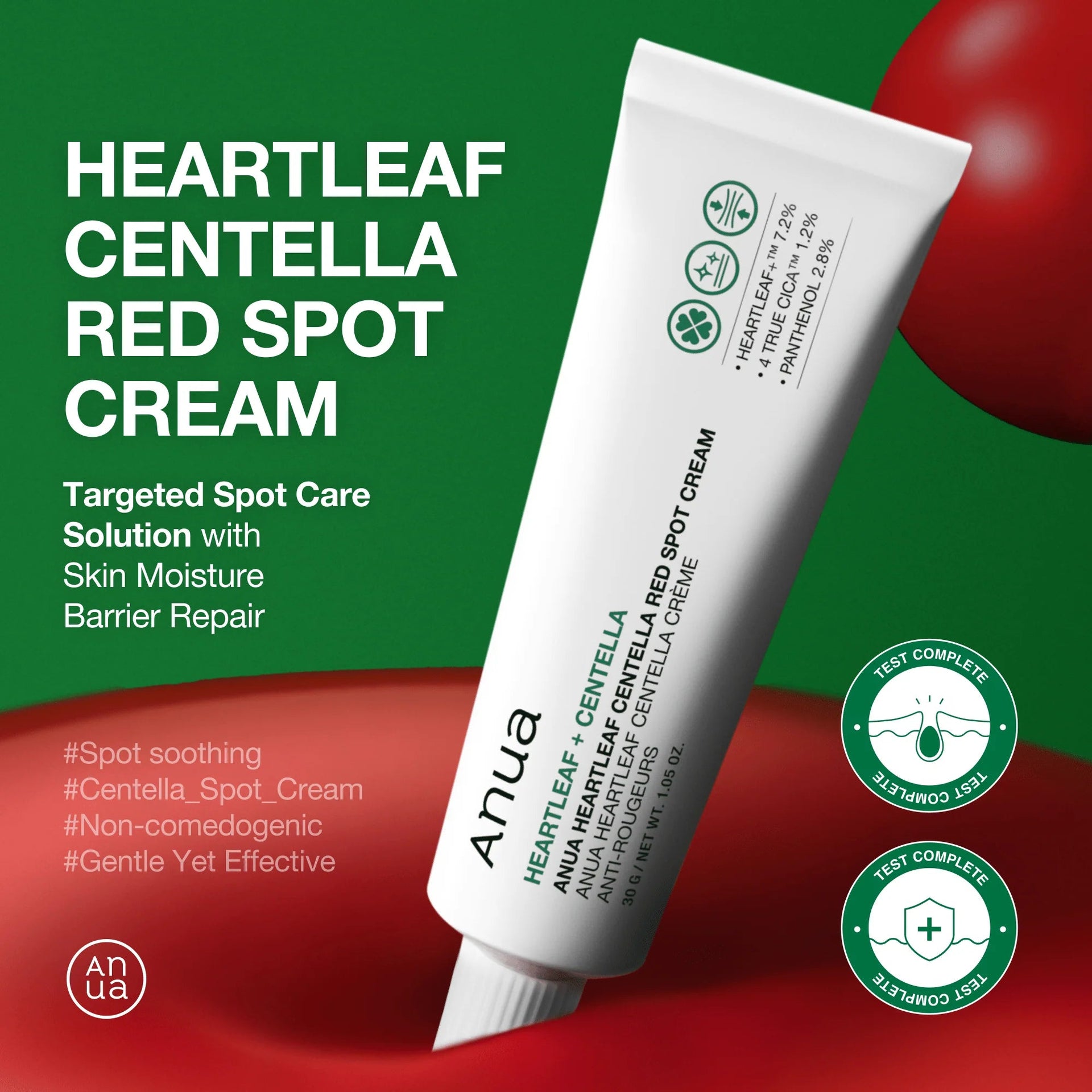 Anua Heartleaf Centella Red Spot Cream 30g – Skin Care | Korean Skincare Canada - VGLE Beauty