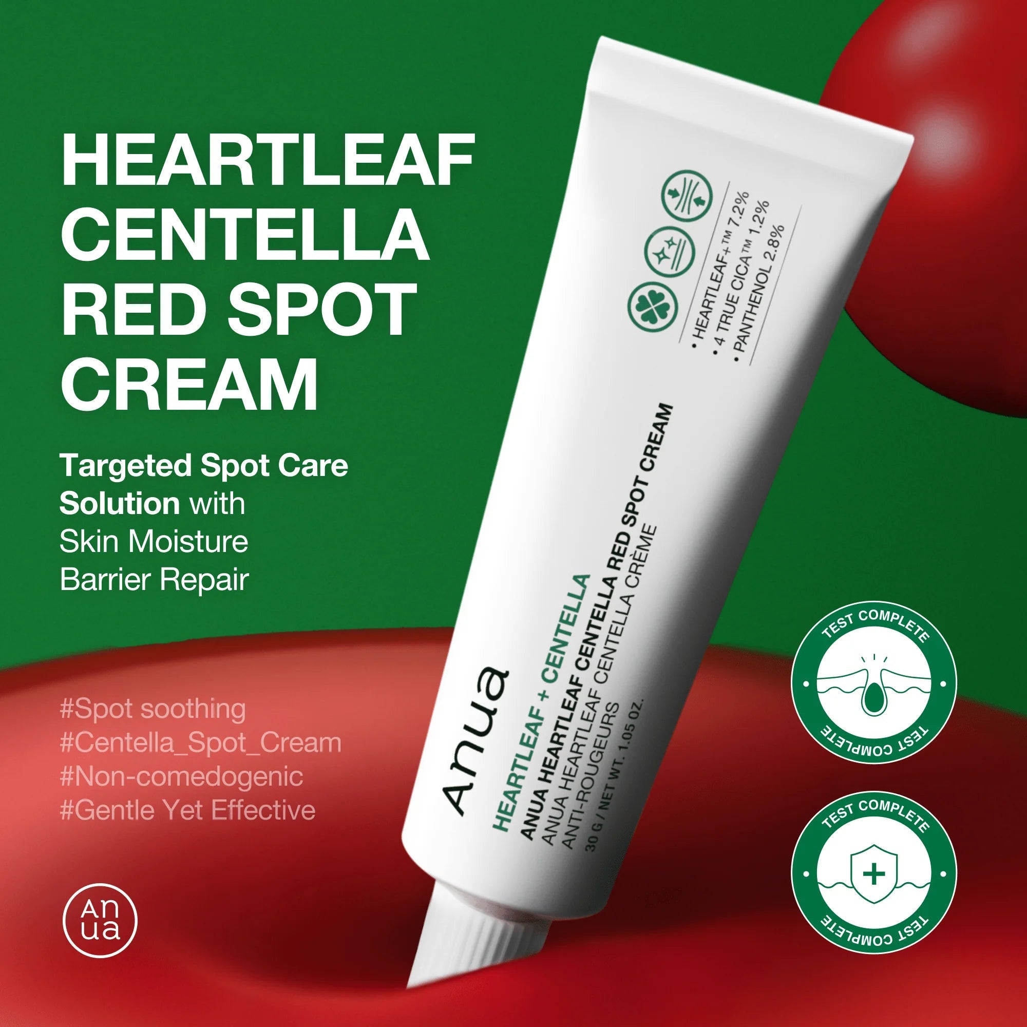 Anua Heartleaf Centella Red Spot Cream 30g – Skin Care | Korean Skincare Canada - VGLE Beauty