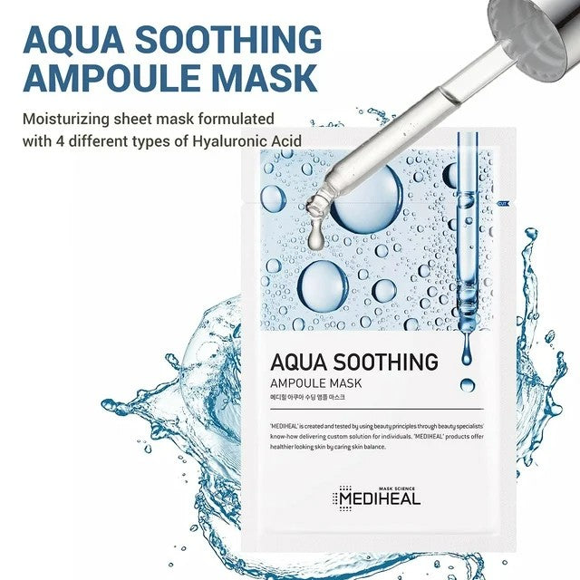 MEDIHEAL Aqua Soothing Ampoule Mask 25ml | VGLE Beauty Canada