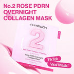 numbuzin No.2 Rose PDRN Overnight Collagen Mask 4pcs | VGLE Beauty Canada