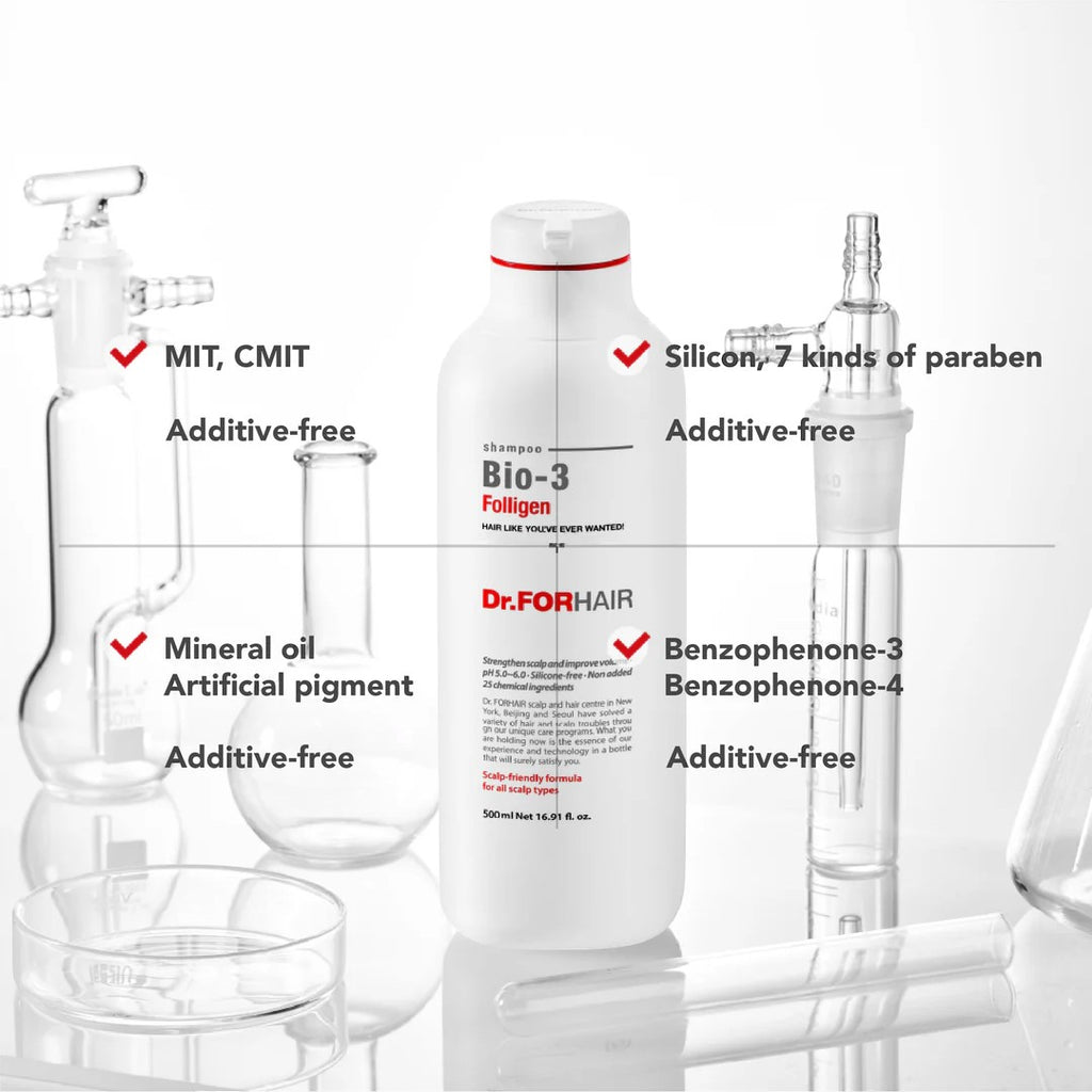 Dr.FORHAIR Folligen Bio 3 Shampoo 500ml | VGLE Beauty Canada