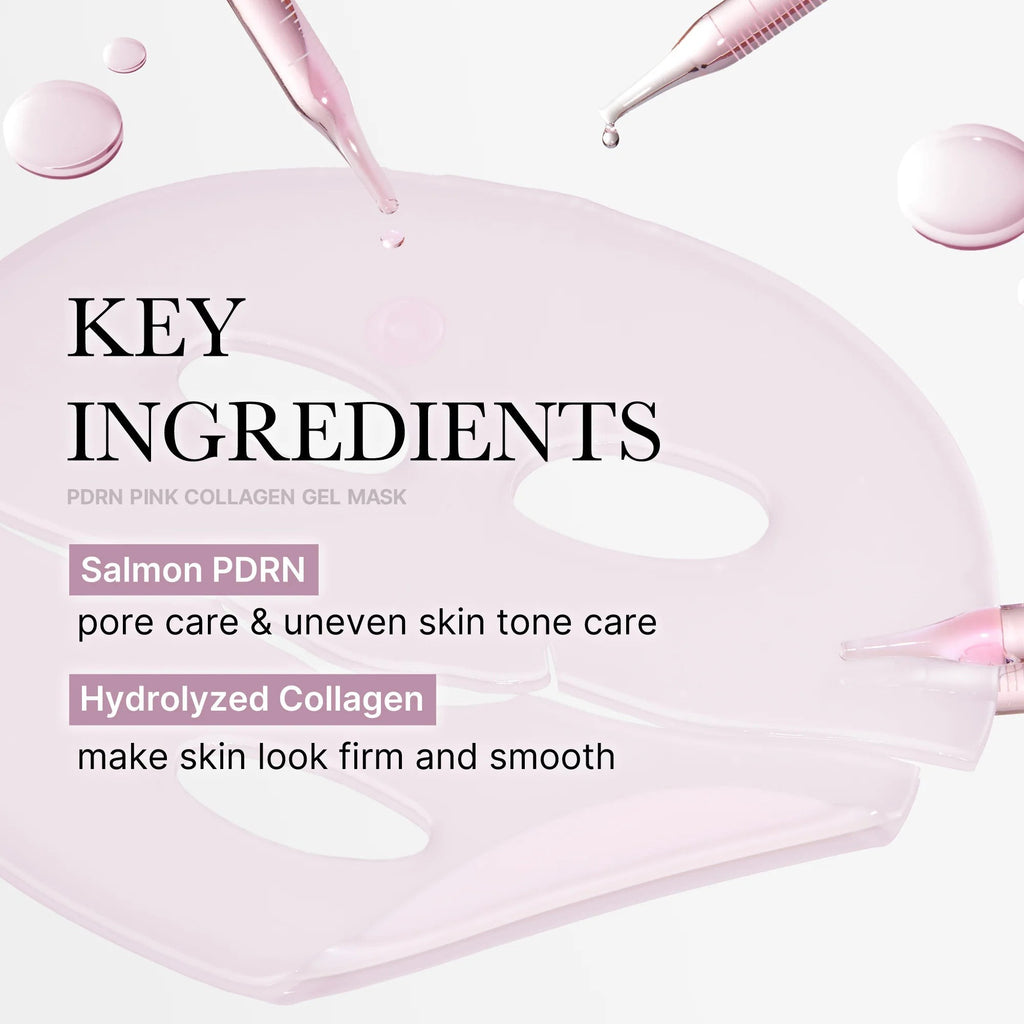 medicube PDRN Pink Collagen Gel Mask 4 Pack | VGLE Beauty Canada