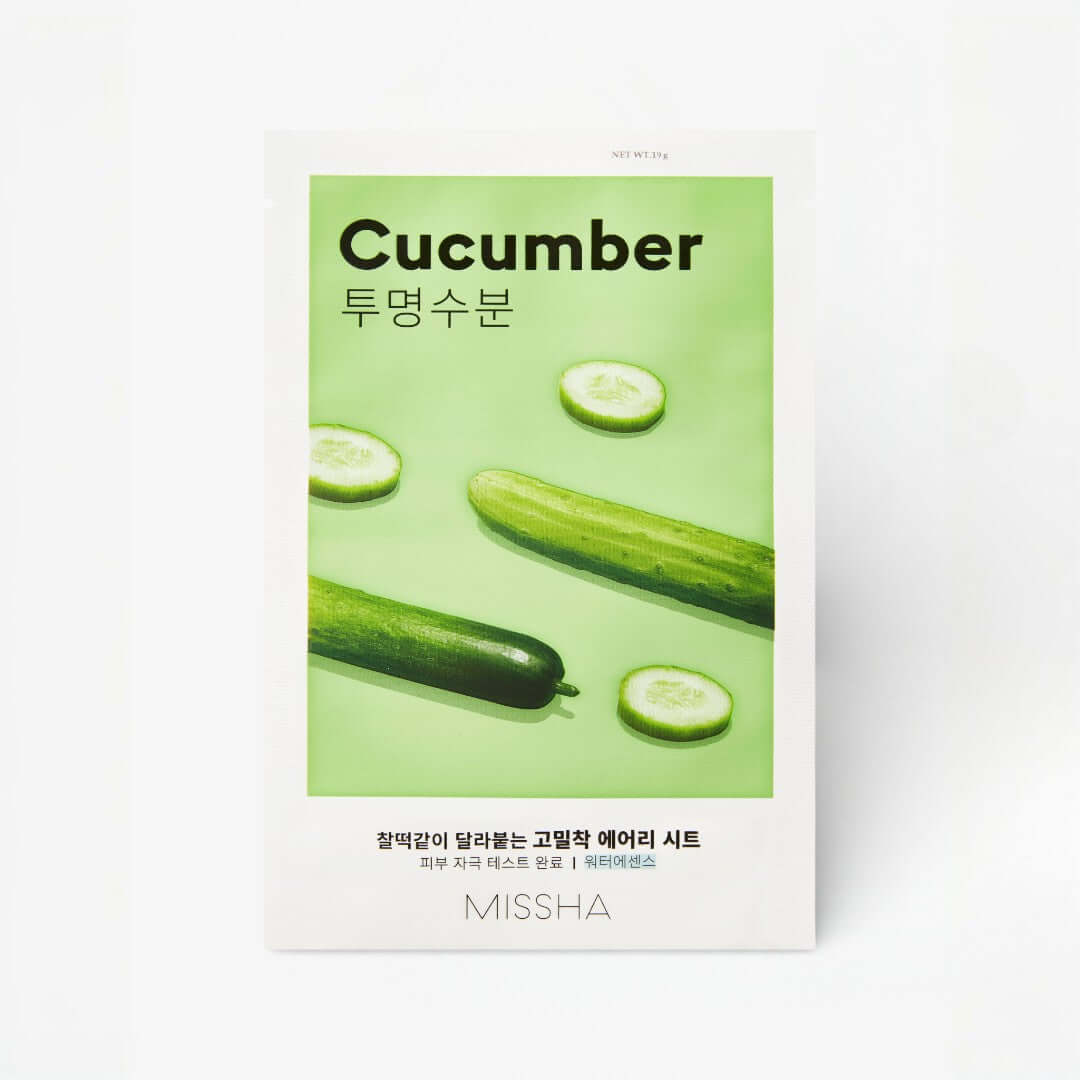 MISSHA Airy Fit Sheet Mask Cucumber | VGLE Beauty Canada
