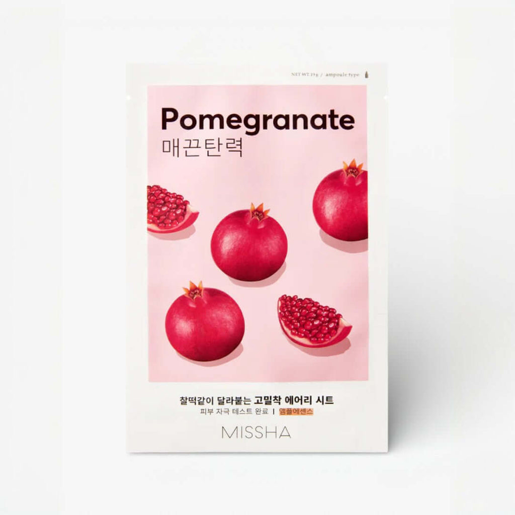MISSHA Airy Fit Sheet Mask Pomegranate | VGLE Beauty Canada