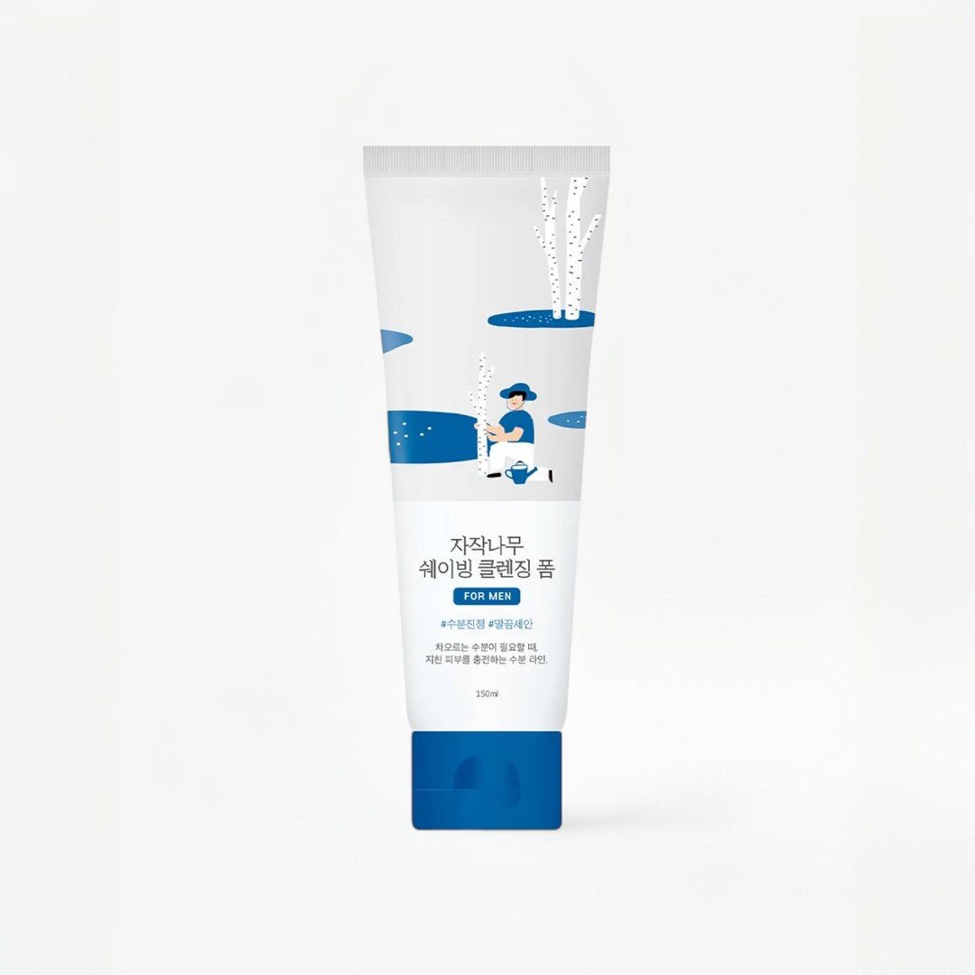 Round Lab For Men Birch Juice Shaving Cleansing Foam 120ml – Skin Care | Korean Skincare Canada - VGLE Beauty