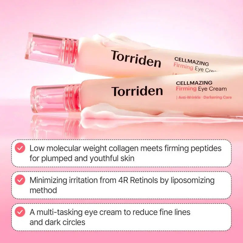 Torriden Cellmazing Small Molecule Collagen Firming Eye Cream 30ml – Eye Cream | Korean Skincare Canada - VGLE Beauty