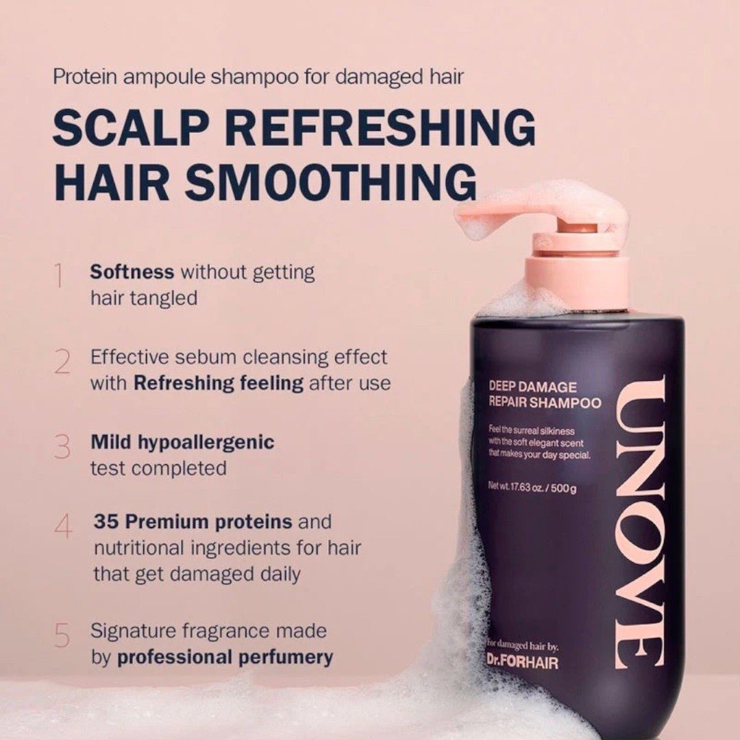Unove Deep Damage Repair Shampoo 500ml - Sweet Breeze – Shampoo | Korean Skincare Canada - VGLE Beauty